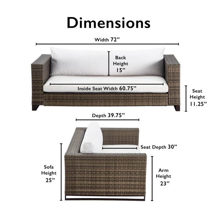 Tommy Hilfiger Oceanside Outdoor Wicker Loveseat with Cushions Wayfair